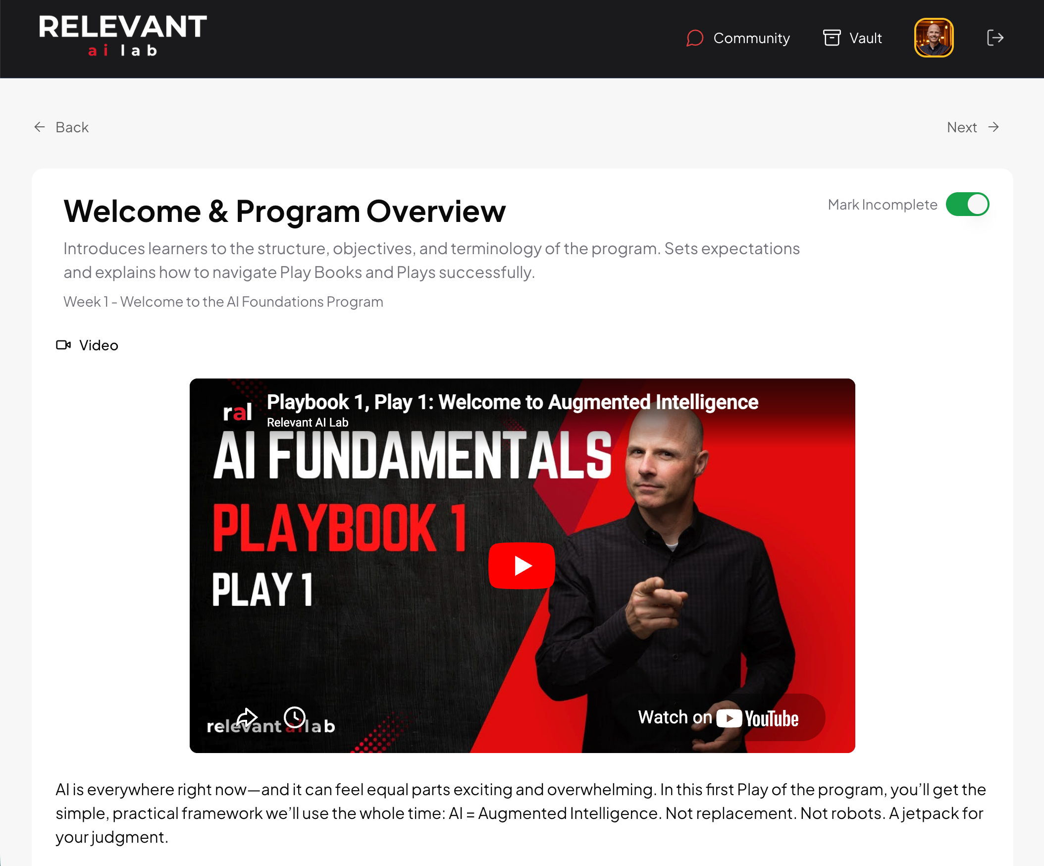 Foundations & Discovery